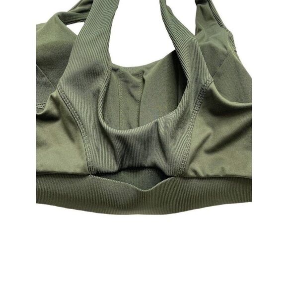 All In Motion Sports‎ Bra Womens LARGE Dark Green Very Soft Removable-Cup NEW - Picture 8 of 12